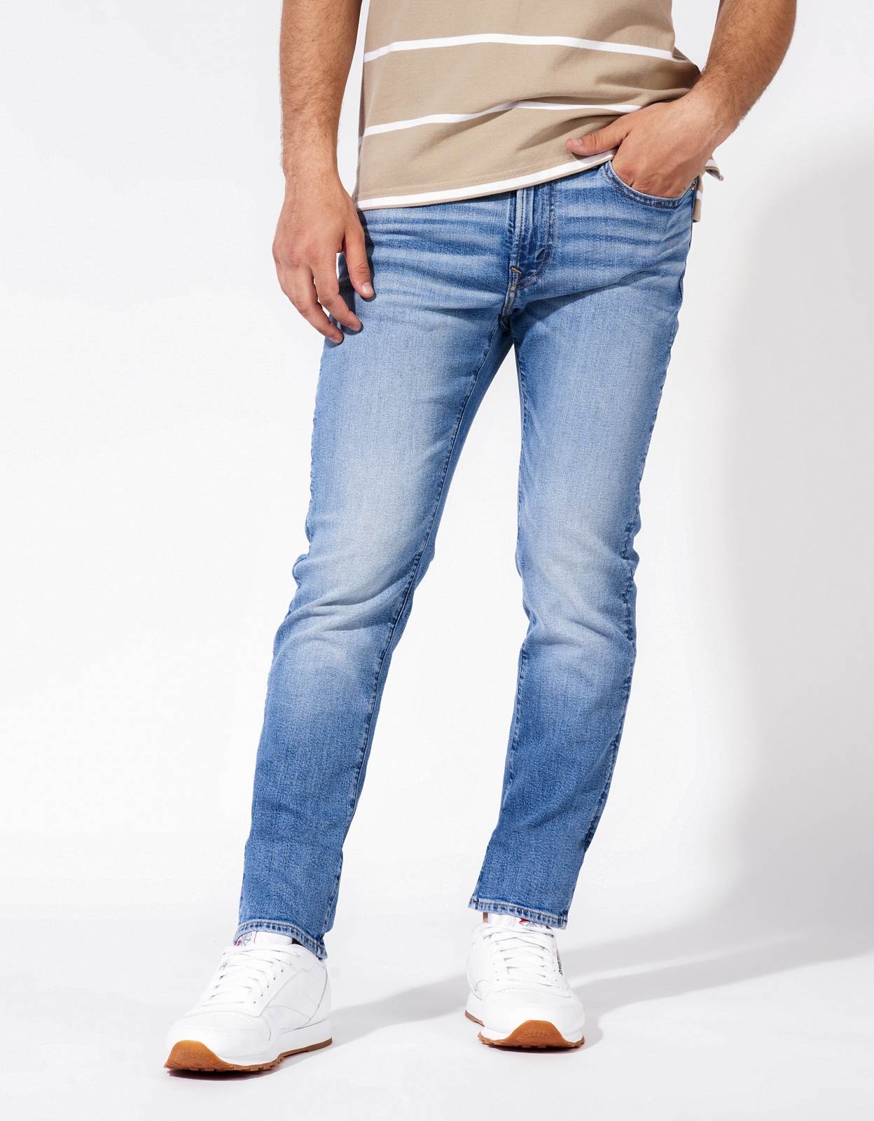 Shop AE AirFlex+ Slim Straight Jean online | American Eagle Outfitters ...