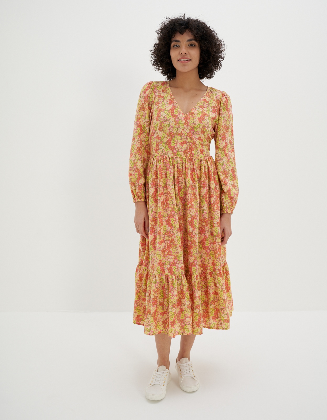 Aerie tiered on sale midi dress