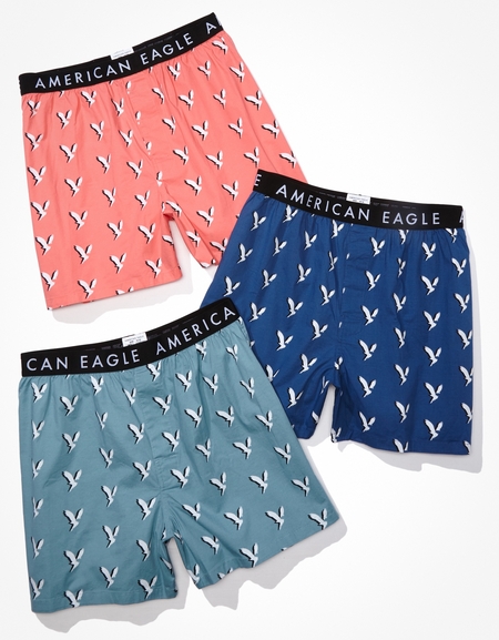 AMERICAN EAGLE Men U-0234-3601-900 O Eagle 3 Classic Trunk Underwear 3-Pack  L Multi-Colored: Buy Online at Best Price in Egypt - Souq is now