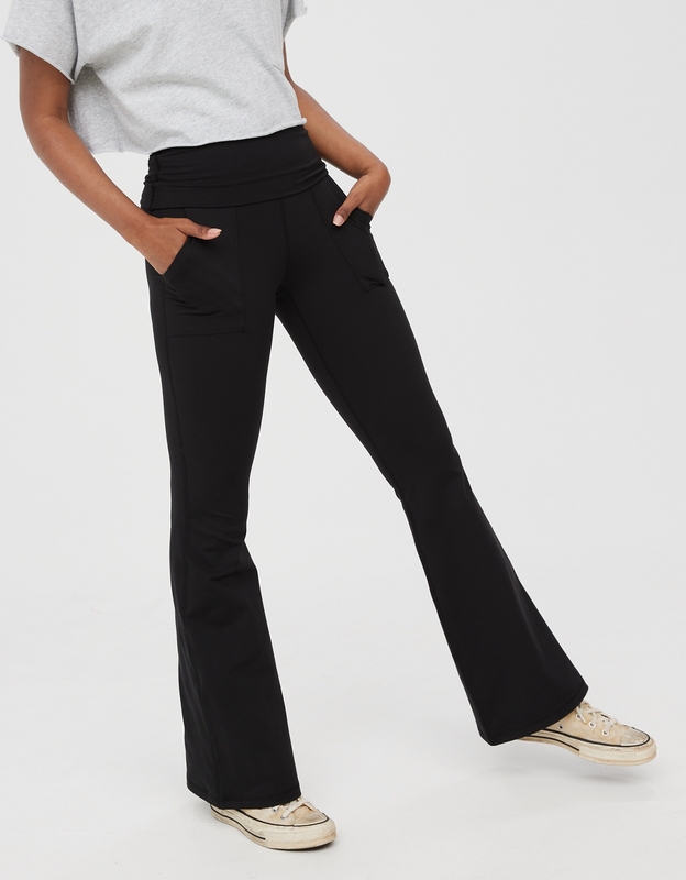 Aerie Real Soft® Foldover Flare Pant