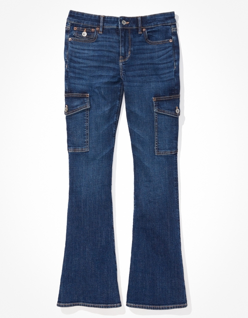 American Eagle Flared Women Blue Jeans - Buy American Eagle Flared