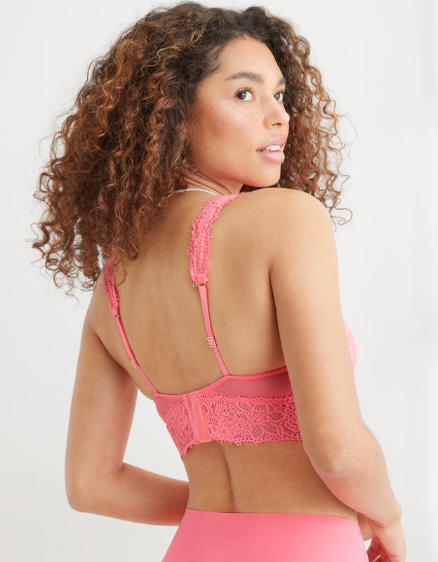 Aerie Garden Party Lace Padded Racerback Bralette